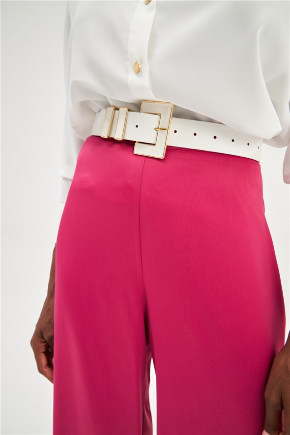 Thick Buckle Belt - WHITES