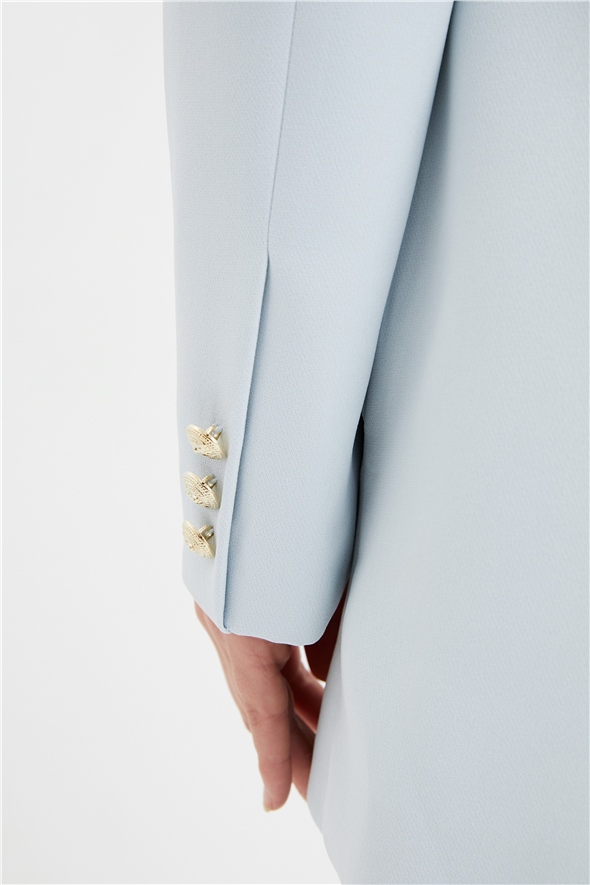 Button detailed jacket - BLUES